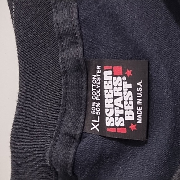 Vintage Graphic Black Heartbeat Cafe Tee Shirt 90's New Condition - Picture 7 of 8